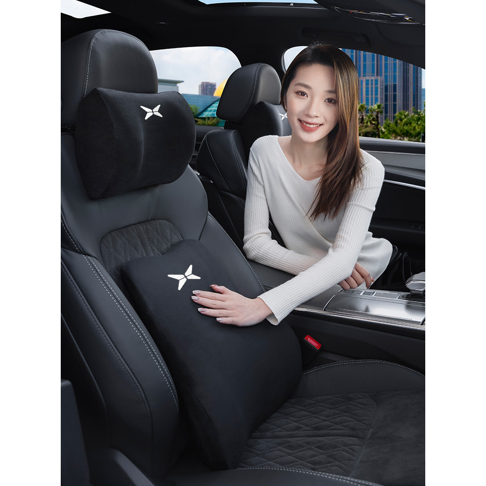 เหมาะสําหรับ Xiaopeng P7 Car Headrest Lumbar Support G3/P5/g3i หมอนรองคอเบาะรองนั่งหมอนคอสนับสนุนหมอ