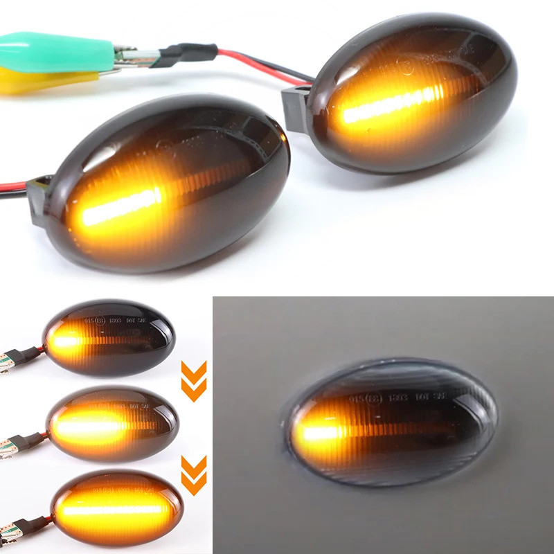 Dynamic Fender Side MarkerTurn สัญญาณ Repeater สําหรับ Mercedes Benz สมาร์ท W450 &W452 W168 Vito W63