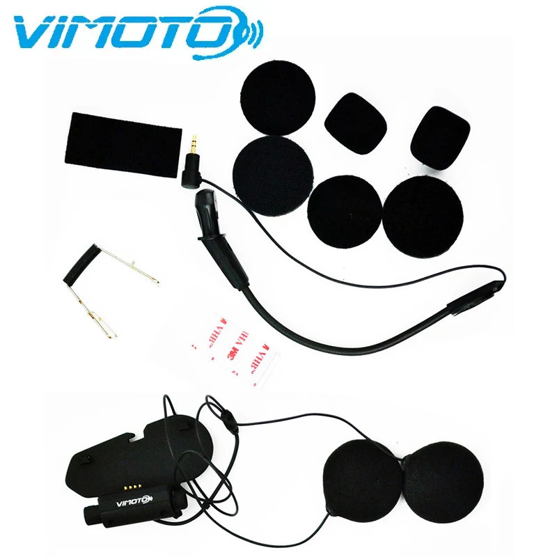 Vimoto V3/V6 Easy Rider Audio & Mic Kit สําหรับชุดหูฟังหมวกกันน็อคเต็ม Bluetooth-ใช้งานร่วมกับฐานไมโ