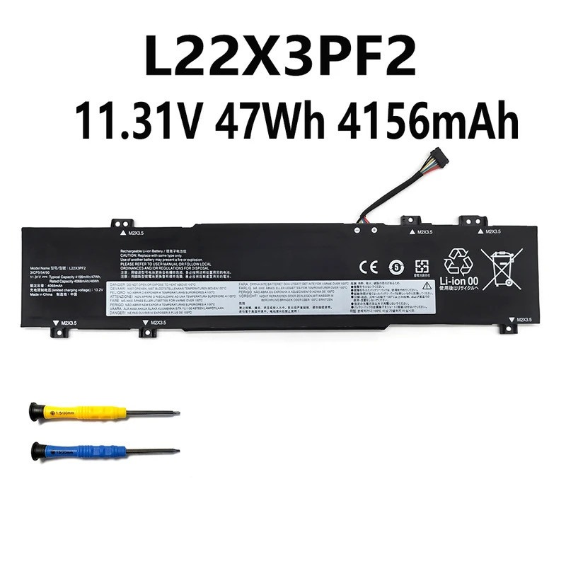 L22X3PF2 11.31V 47Wh 4156mAh แบตเตอรี่แล็ปท็อปสําหรับ Lenovo IdeaPad Slim 3 14ABR8 14AMN8 14IAN8 15A