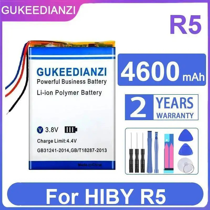สําหรับเครื่องเล่น Hiby R5 เครื่องเล่นเพลงแบบพกพาแบตเตอรี่ 4600mAh ติดทนนาน