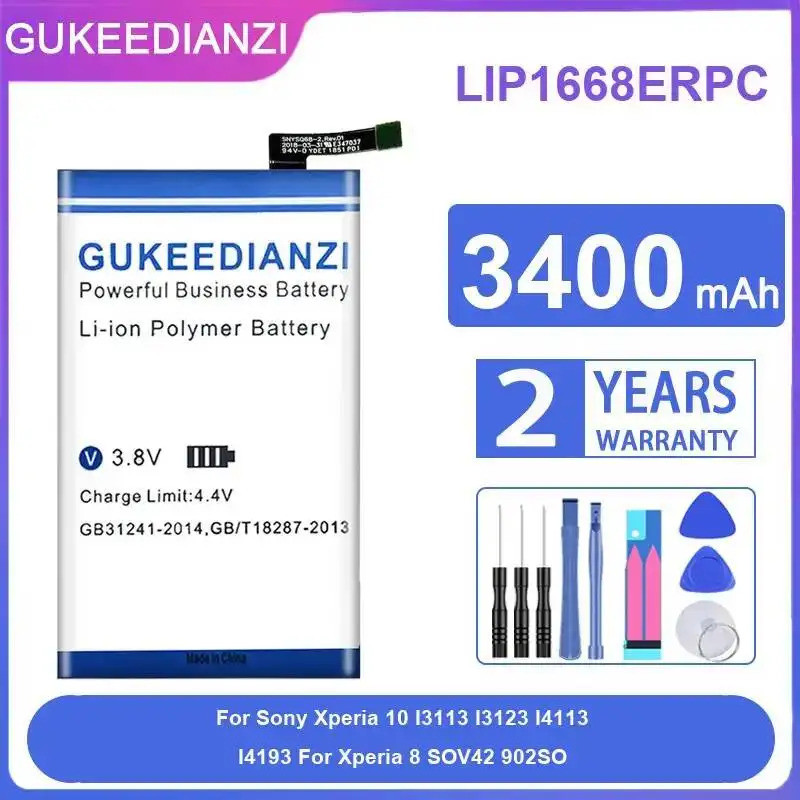 ที่เชื่อถือได้ Power LIP1668ERPC 3400mAh สําหรับ Sony Xperia 10 I3113 I3123 I4113 I4193 สําหรับ Xper