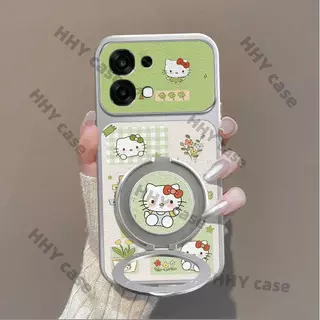 OPPO A6 A5 Pro 5G เคส OPPO A6S A6X 5G เคส OPPO A6X 4G เคส กรณีขนาดเล็กสด Pomelo Leaf Katie Cat ของแท้หนังโทรศัพท์กรณีขนาดใหญ่ดู Full Sheepskin Soft Edge แพคเกจเต็ม
