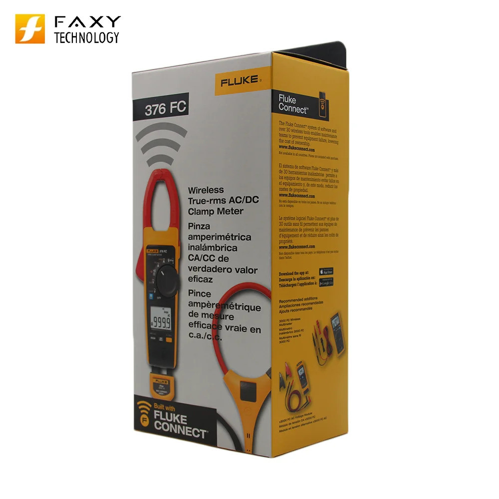 Fluke ประสิทธิภาพสูง 374/375/376 True-RMS แคลมป์มิเตอร์พร้อม IFlex Fluke 374FC/375FC/376FC ใหม่ในสต็