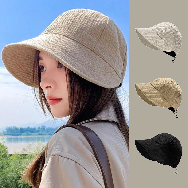 Ins Ladies Sun Hat Sun Hat Four Seasons Sun Hat Adjustable Waffle All-Match Hat