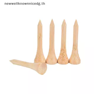 Newwellknownnicedg 100 ชิ้น/เซ็ต Tees กอล์ฟไม้ไผ่ Tee Golf Balls Holder 4 ขนาด Stronger กว่าไม้ Tees CCD