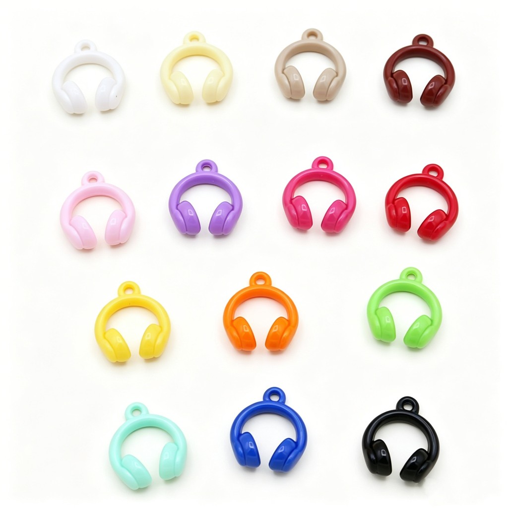 21มิลลิเมตรที่มีสีสัน เกี่ยวกับ จี้ขนาดเล็กหูฟังจี้ ทําเอง ลูกปัดโทรศัพท์โซ่กระเป๋าเสน่ห์พวงกุญแจอุปกรณ์เครื่องประดับ20ชิ้น