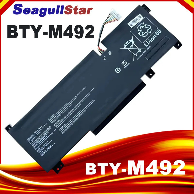 BTY-M492 แบตเตอรี่แล็ปท็อปสําหรับ MSI Pulse GL66 11UDK-255VN 11UEK-016AU 11UCK-200XPL GL76 Katana GF