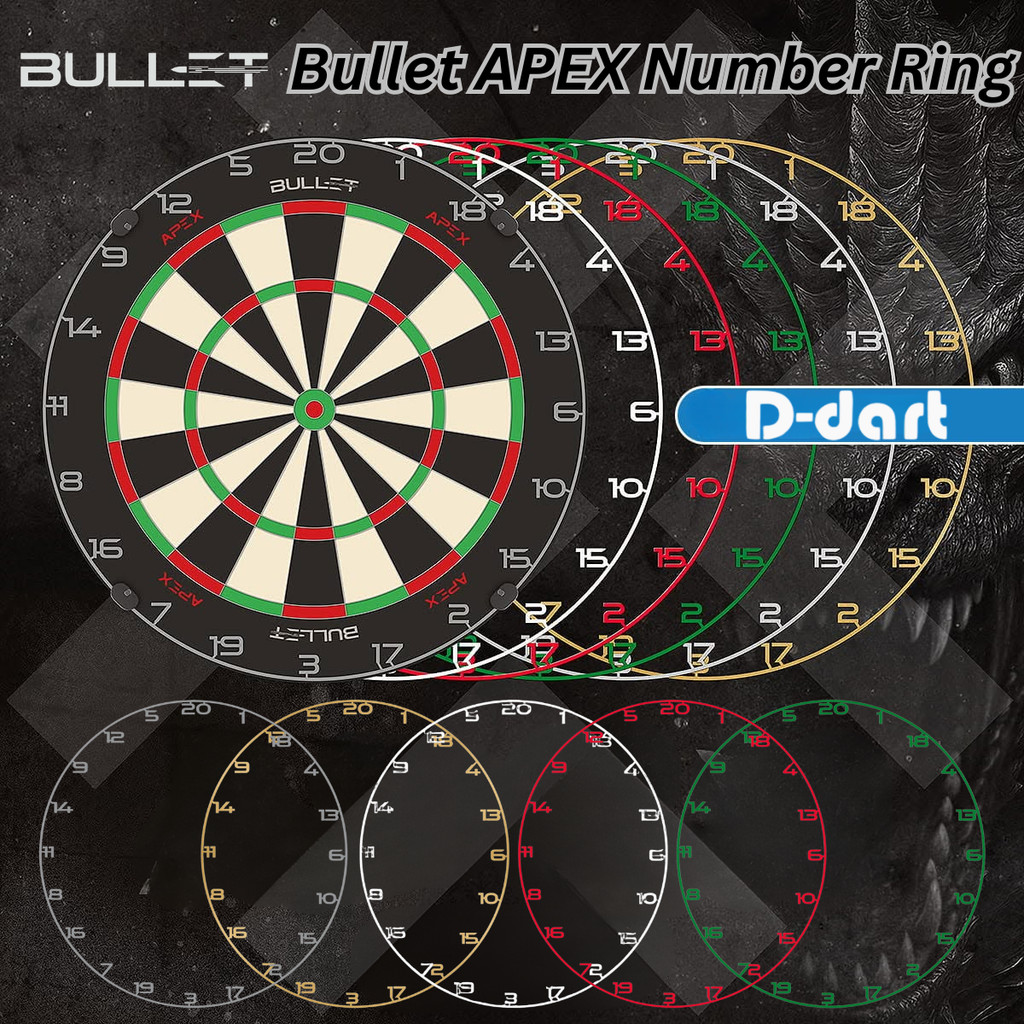BULLET DARTBOARD ACCESSORY - APEX DART BOARD METAL NUMBER RING ที่สมบูรณ์