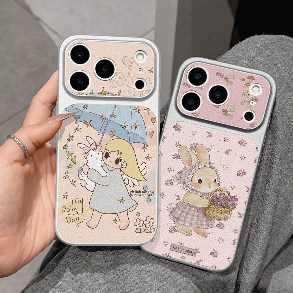 เคสมือถือ For iPhone 13 11 15 16 Pro Max Case iPhone 11 12 14 17 18 Pro Max 13 14 Anti-loss ทำจากหนัง มีสายคล้องข้อมือ