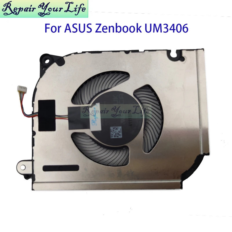 *UM3406 CPU Cooler พัดลมสําหรับ Asus Zenbook 14 OLED UM3406HA UM3406KA โน้ตบุ๊คหม้อน้ําระบายความร้อน