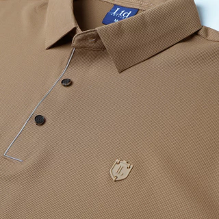 LTD เสื้อโปโลแขนสั้น ผู้ชาย สีน้ำตาล | New Gen Polo Shirt | 03622