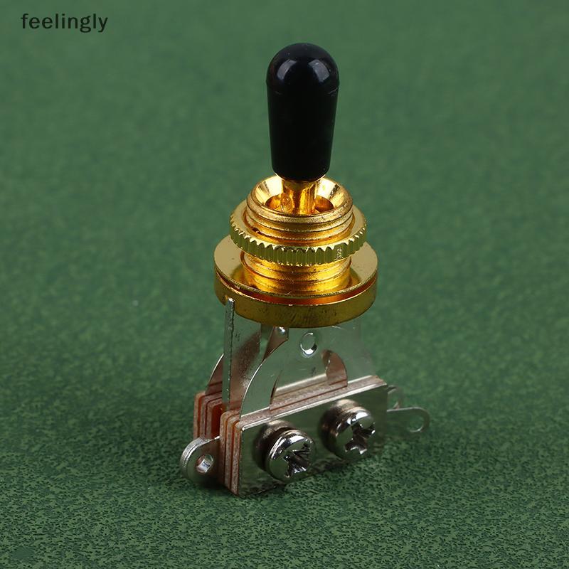 [S&H] 1 PC 3 Way Short Straight Guitar Toggle Switch Piup Selector With Brass Hat For Electric Guita