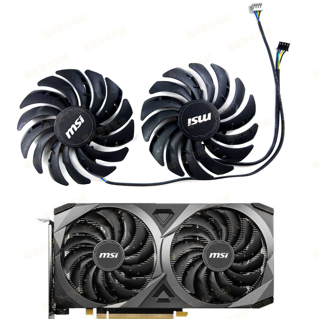 MSI/MSI Radeon RX 6700xt 6750xt MECH 2X Mechanic กราฟิกการ์ดพัดลมระบายความร้อน