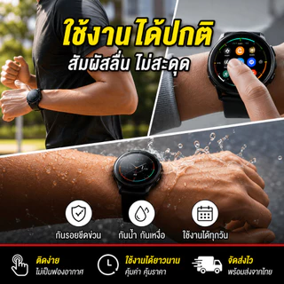 ฟิล์มกระจก OPPO Watch X3 HD Clear ใสคมชัด Anti-Blue Ray 9H กันรอยเต็มจอ สัมผัสลื่น ติดง่าย