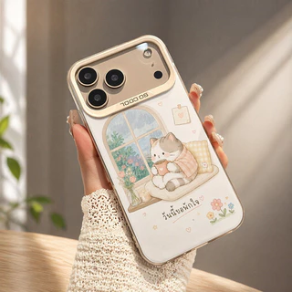 เคสไอโฟน เคส iphone ✨ สีเงินประกาย ผิวด้าน ลายน่ารัก กันกระแทก โปร่งแสง สำหรับ iPhone 11 12 13 14 15 16 17 HHMSCY16