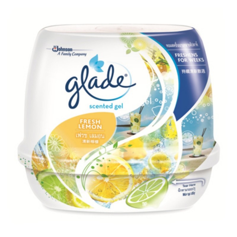 GLADE เจลหอมปรับอากาศ เฟรชเลมอน ขนาด 180 กรัม