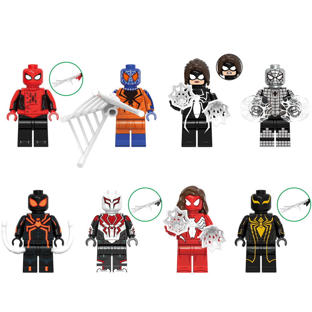 Flipside Last Stand Armored Mk2 Spider-Man 2099 Spider-Girl Building Block รูปของเล่นเด็ก