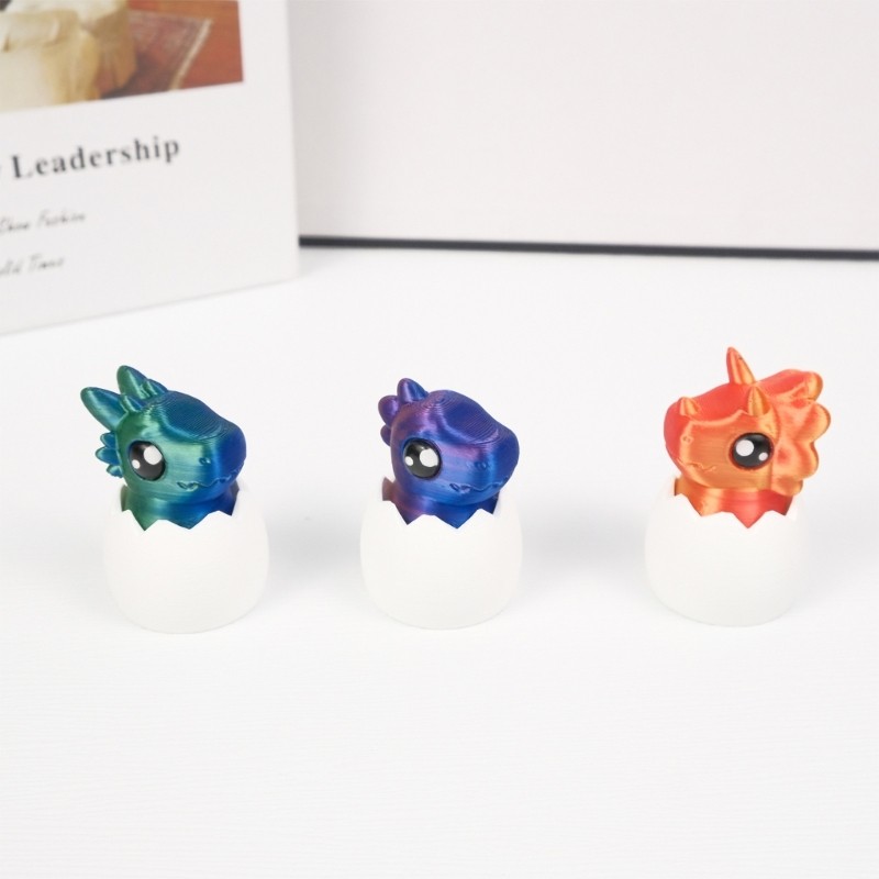 QJ Dragon และ Eggs Clickers 3D พิมพ์โต๊ะ Gadget สําหรับสํานักงานและการศึกษาความเครียดบรรเทา