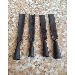 สิ่ว สำหรับใช้แกะสลักไม้ แบบปลายโค้งและแบบปลายแบนขนาด 7นิ้วหน้ากว้าวประมาณ1นี้วตอ่เติมด้ามได้