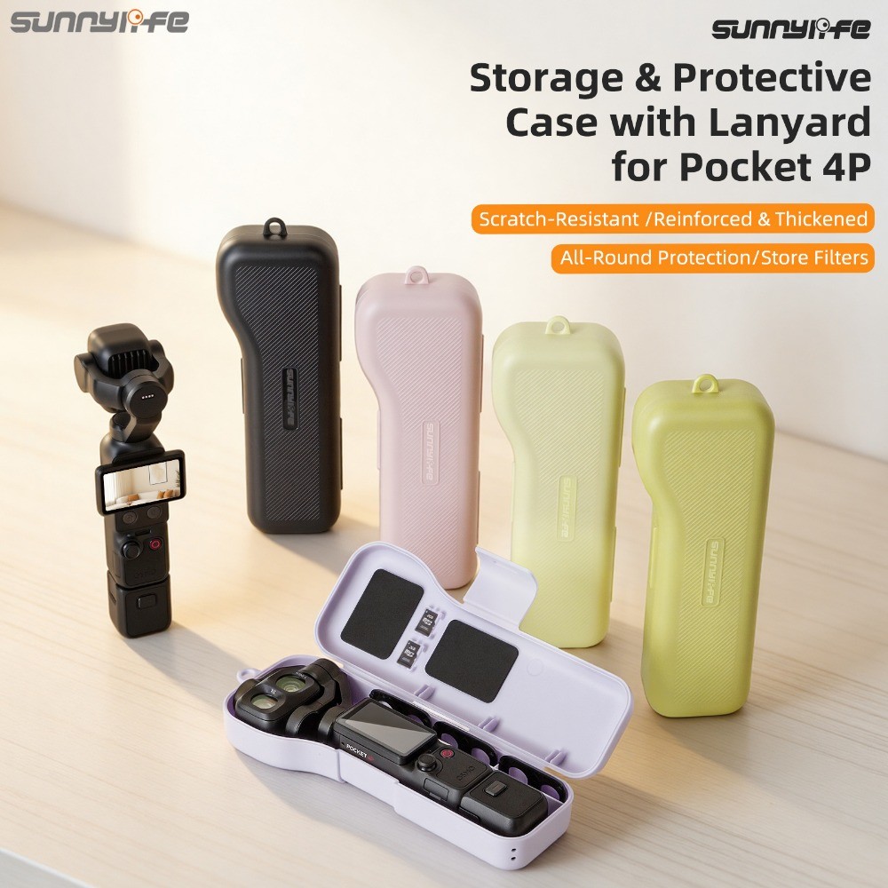 สําหรับ DJI OSMO Pocket 4P กล่องเก็บของ Anti Drop เคสป้องกันมือถือพร้อมกระเป๋ากล้องกรอง 4 Pro อุปกรณ์เสริม