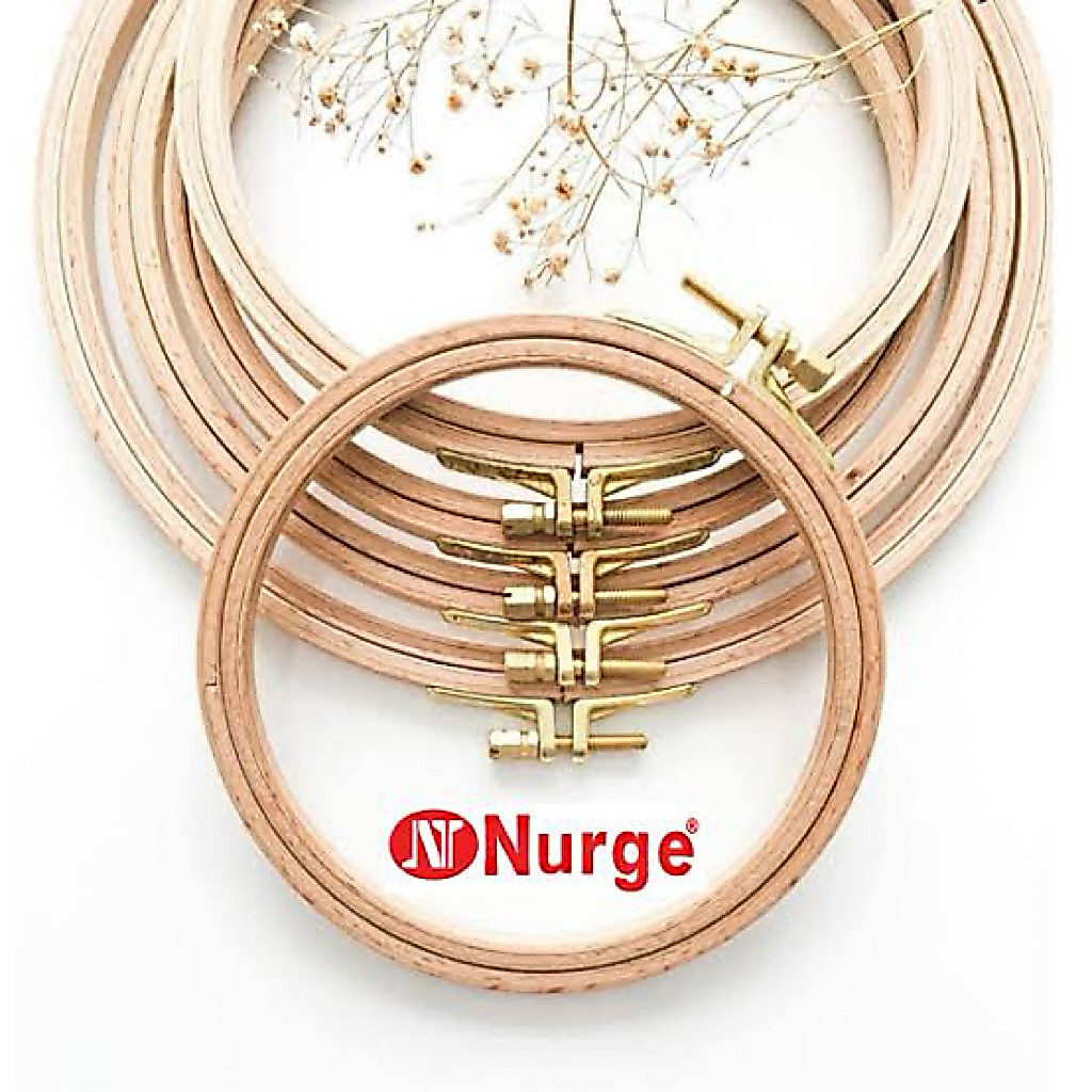 Nurge embroidery hoop สะดึงงานปัก หมุดทองเหลือง ไม้บีชแท้ ผลิตตุรกี