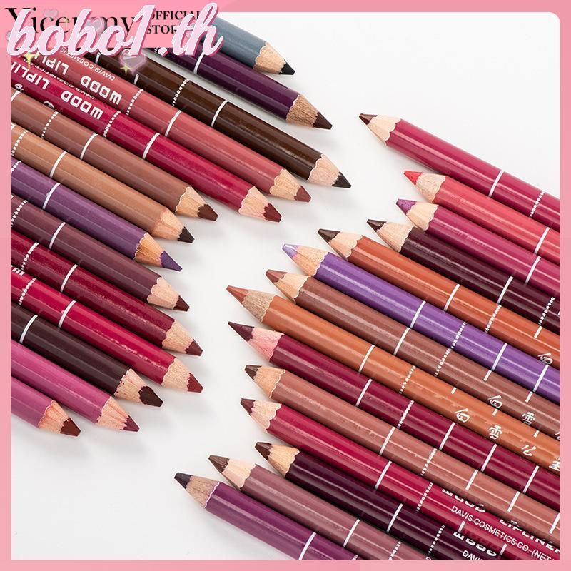 David Waterproof Lipliner Matte Long-lasting Makeup Lipliner 28 สี Matte Velvet ลิปสติกปากกา