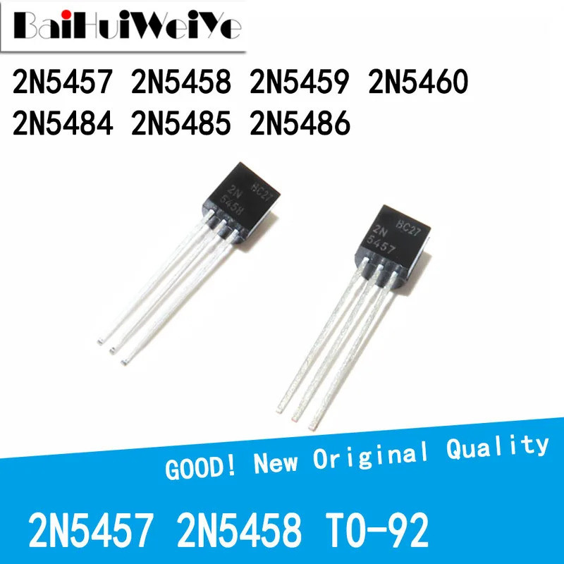 5PCS 2N5457 2N5458 2N5459 2N5460 2N54 2N5485 2N5486 TO-92 เสียง/สัญญาณ Amplification ทรานซิสเตอร์ใหม