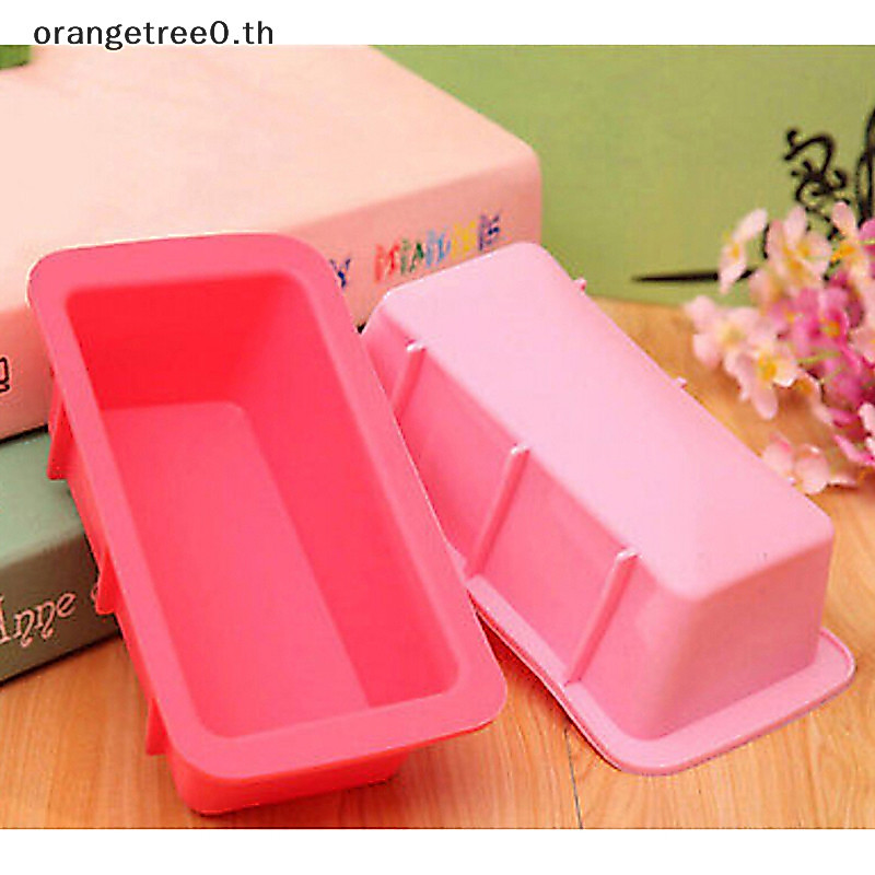 หรือสี่เหลี่ยมผืนผ้าซิลิโคนไม่ติดขนมปังก้อนแม่พิมพ์เค้ก Bakeware ถาดอบเตาอบ Mould
 Oe