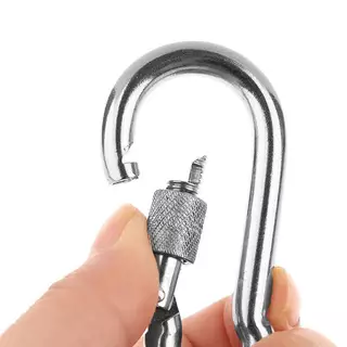 Beartwok7] สแตนเลสตะขอ Snap Swivel Loing สายจูงสุนัข Bule Qui Release Bule Carabiner คลิปสําหรับสุนัขเดิน Camping ใหม่