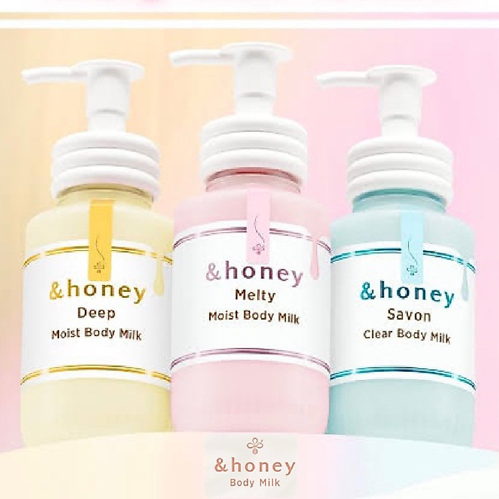 &honey Body Milk Series บอดี้มิลค์ที่มีส่วนผสมหลักจากน้ำผึ้ง โดยมีให้เลือก 3 สูตร