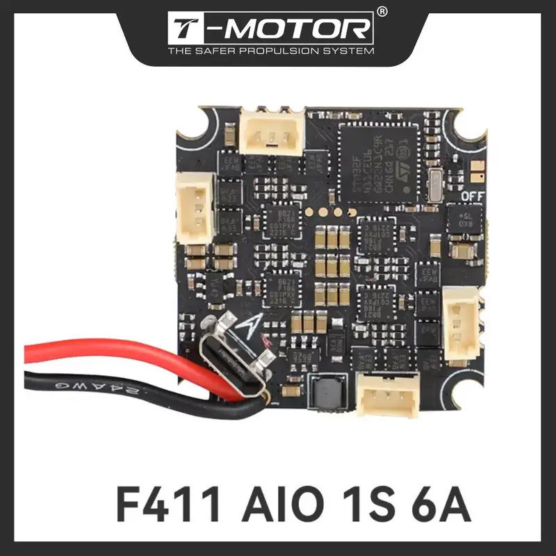 T-MOTOR HOBBY T-HOBBY Stack F411 AIO 1S 6A ELRS VTX BLUEJAY สําหรับ M0802 M0803 FPV Drone เครื่องบิน