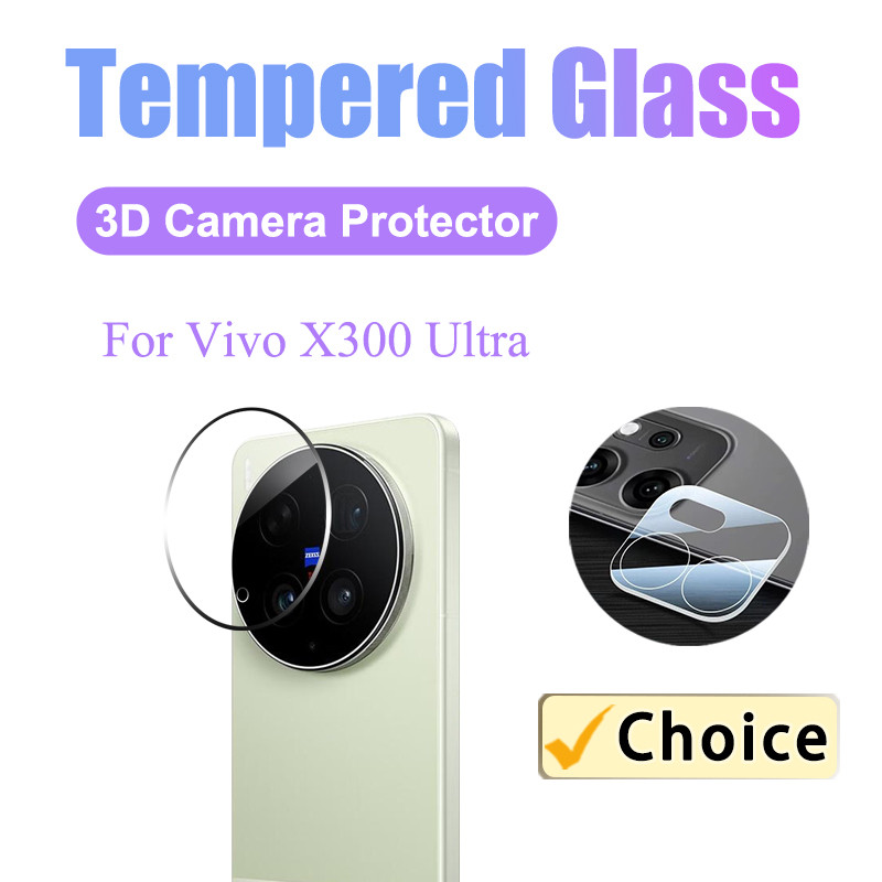 3D HD Clear กล้องกระจก Vivo X300 Ultra 2D เลนส์สําหรับ Vivo X300 Ultra X300 FE X300 Pro 300s X200 FE