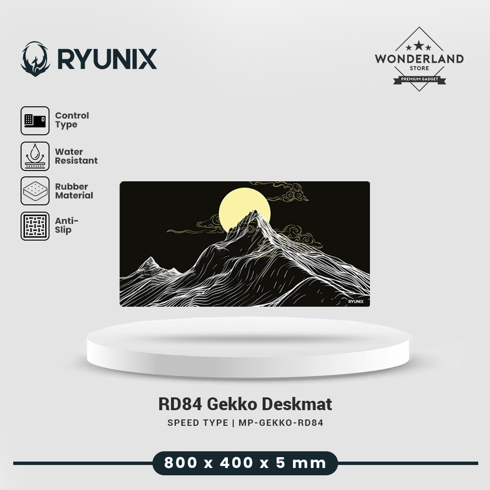 Sades Ryunix RD-84 Aesthetic Mousepad Gekkou Ikazuchi Hinode Gaming Sades Deskmat