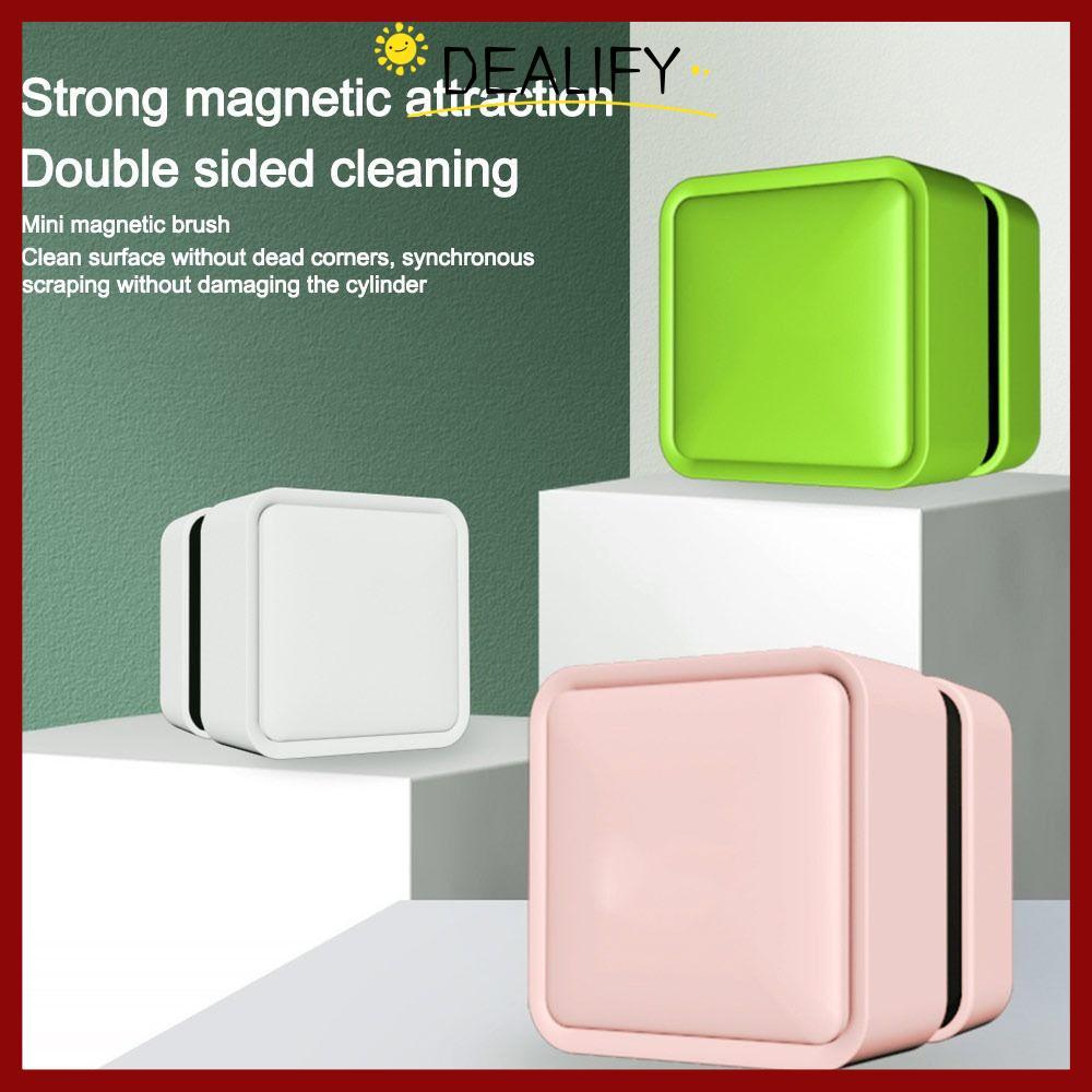 in stockDEALIFY Aquarium Cleaner, Square Scratch-proof Glass Cleaner Brush, Mini Magnetic Glass Clea