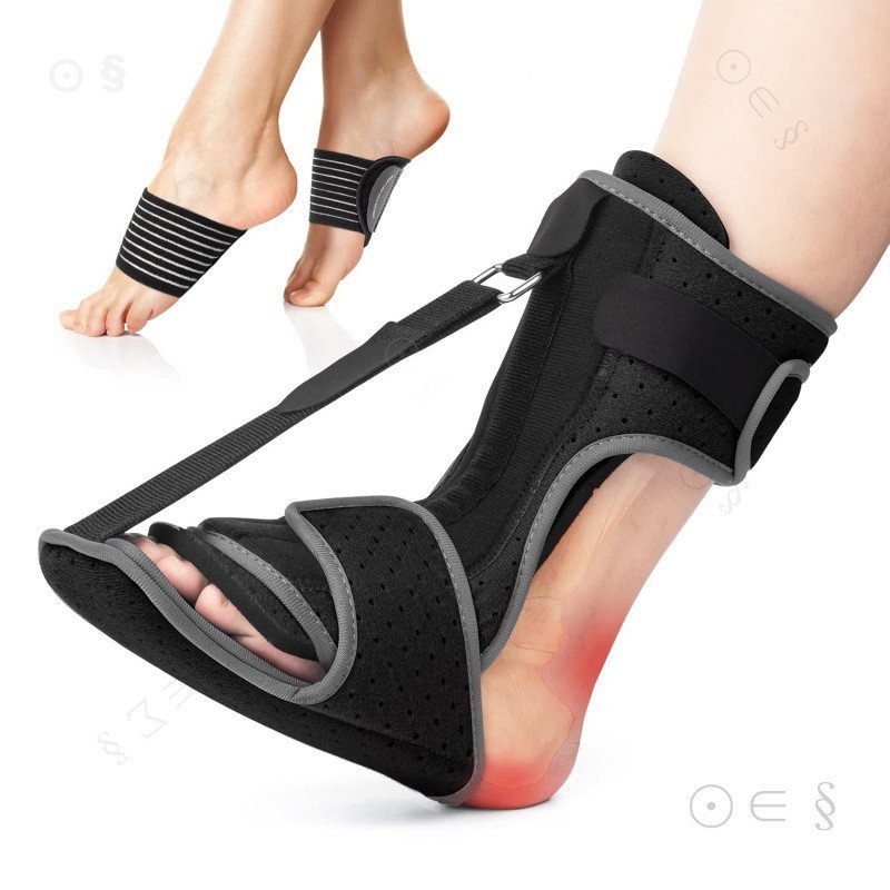 Plantar Fasciitis Night Splint: รั้ง Plantar Fasciitis แบบปรับได้พร้อมการสนับสนุนส่วนโค้ง | Dorsal N