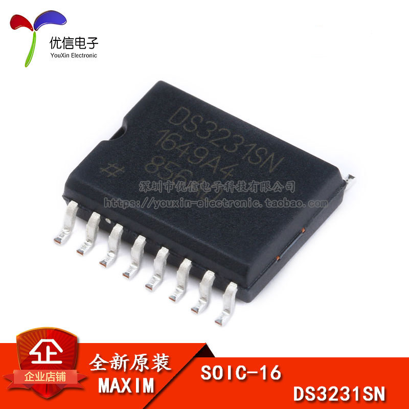 แพทช์เดิม DS3231SN#T& R ชิปนาฬิกาจริงพร้อม TCXO I2C 2-Line Serial Port SOP-16