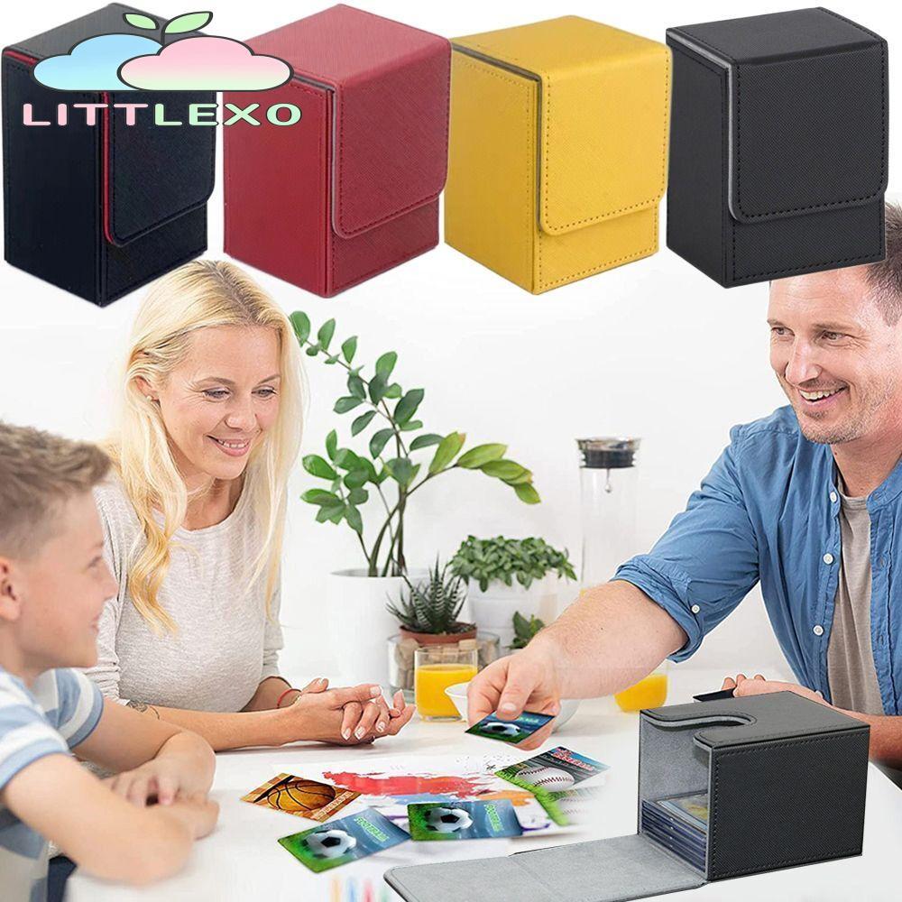 LITTLEX Game MTG Trading Card Holder, Storage Organizer Deck Box, Collection Box Gift Box PU Protectors Container Children