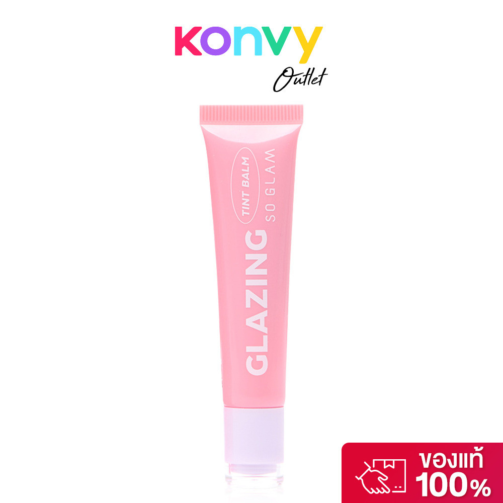 So Glam Glazing Tint Balm 10g #01 Baby Peony โซ แกลม ลิปเกรซซิ่งบาล์ม.