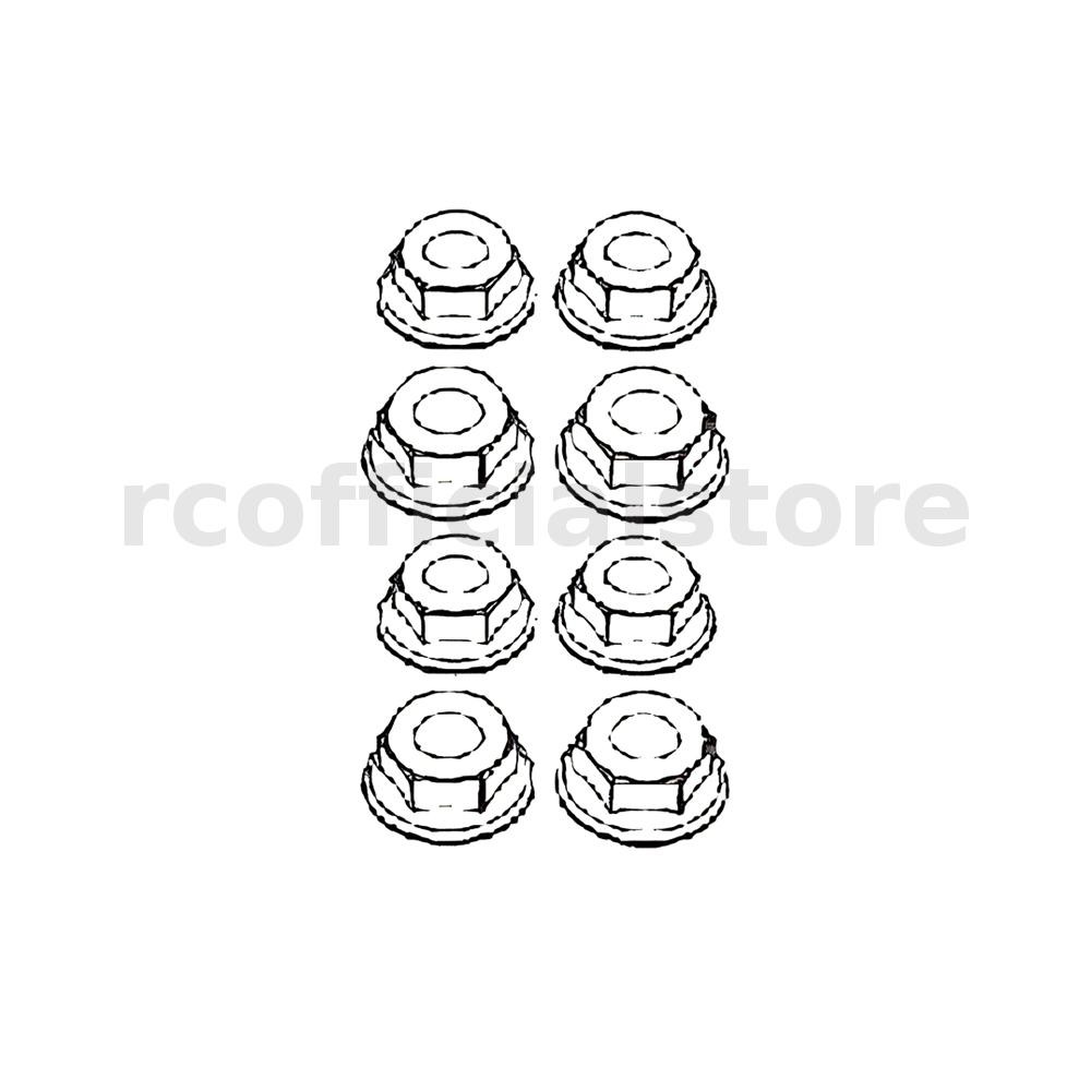 8PCS MJX 14210 1/14 RC อะไหล่รถยนต์ M4 Nuts