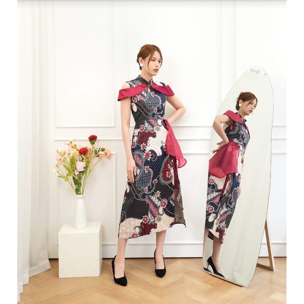 Zoey Realpic Batik Dress, Party Dress, Elegant Dress, ชุดแต่งงาน