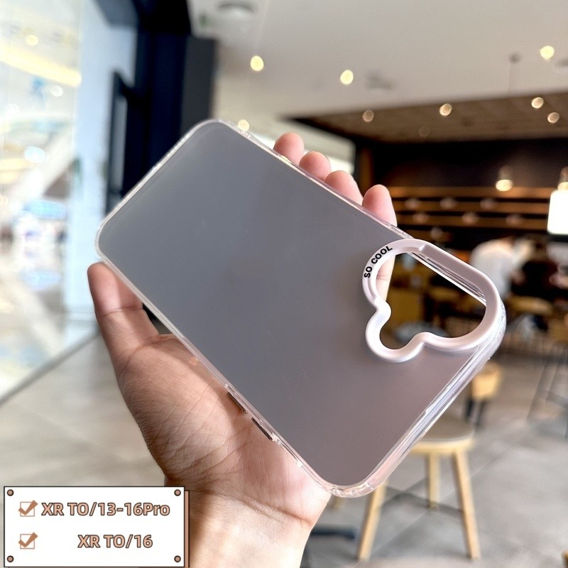 สําหรับ iPhone XR-to-13/14/15/16 Pro Minimalist อะคริลิค Premium-Feel กรณี 11/XR-to-16 Custom หรูหรา