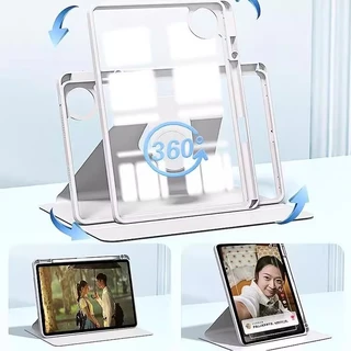 HHines สําหรับ Infinix 30E 2026 11 "Xpad 20 11 นิ้ว 2025 Xpad 10.1 "Xpad 11" 2024 X1101 X1101B แท็บเล็ต 360 องศาหมุนอะคริลิคใสแม่เหล็กแท็บเล็ตฝาครอบ