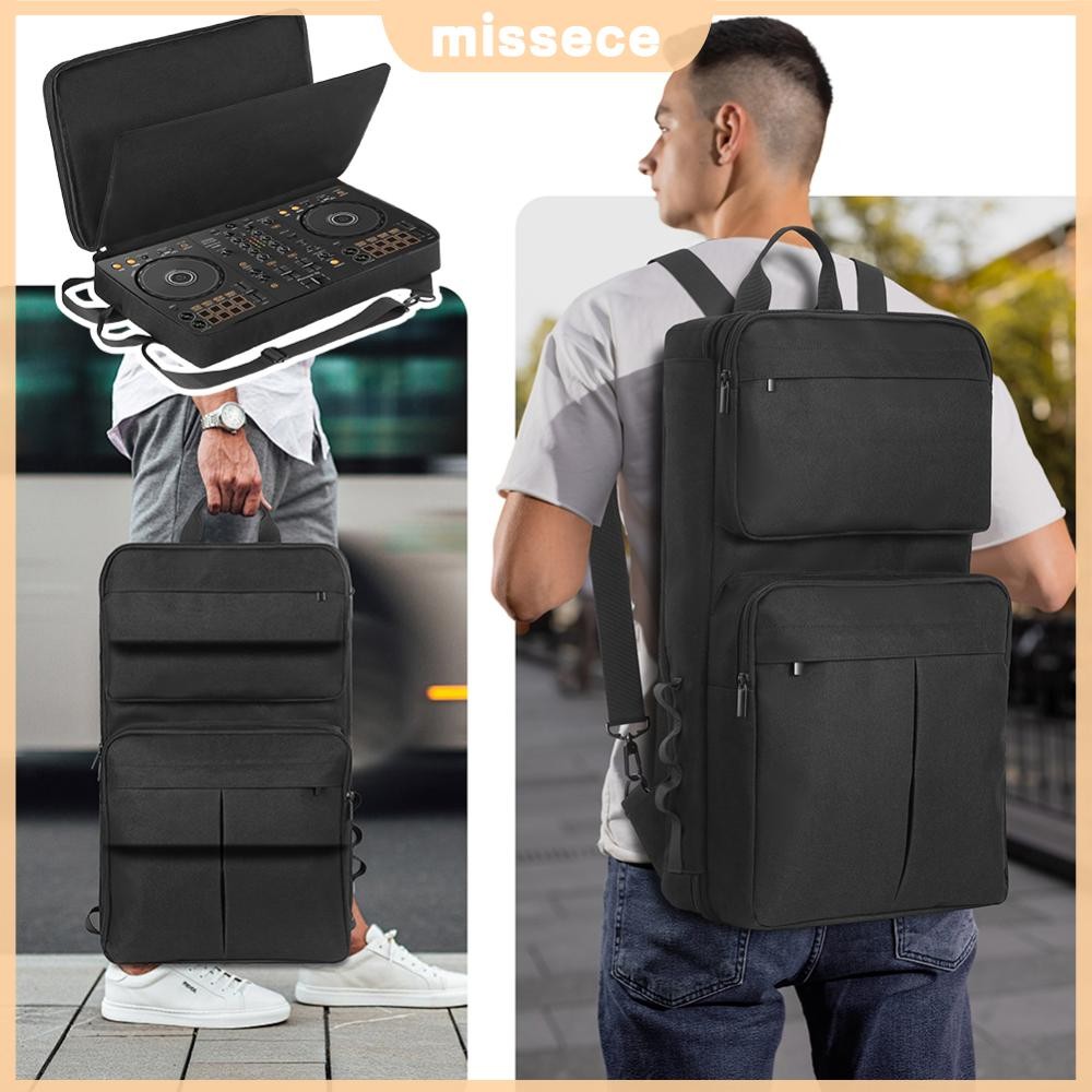 DJ Backpack for Pioneer DDJ-400/DJ-FLX4 for Roland DJ-202 DJ Mixer Case Carrying Case Portable Stora