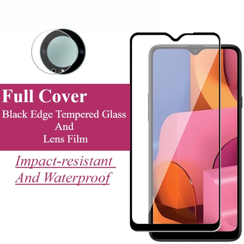 999D สีดําขอบกระจกนิรภัยสําหรับ Vivo V2357A V2361GA V2364A V2410A V2415A V2417 V2419 V2419A ป้องกันห