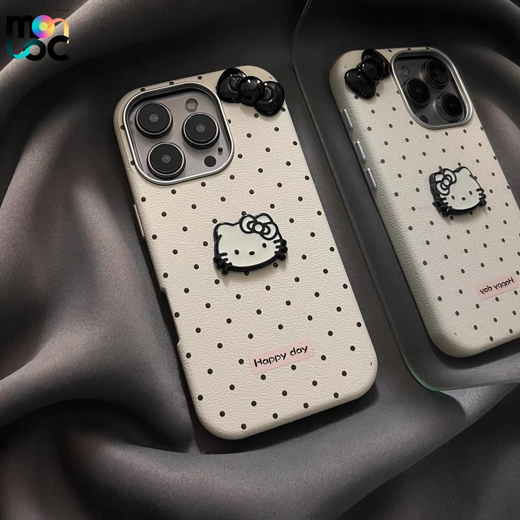 สําหรับRealme C67 C51 C75 C65 C55 C63 C11 C25 C12 C25s C53 C3 6i 1 5 5iน่ารักHello Kitty polka Dotคล