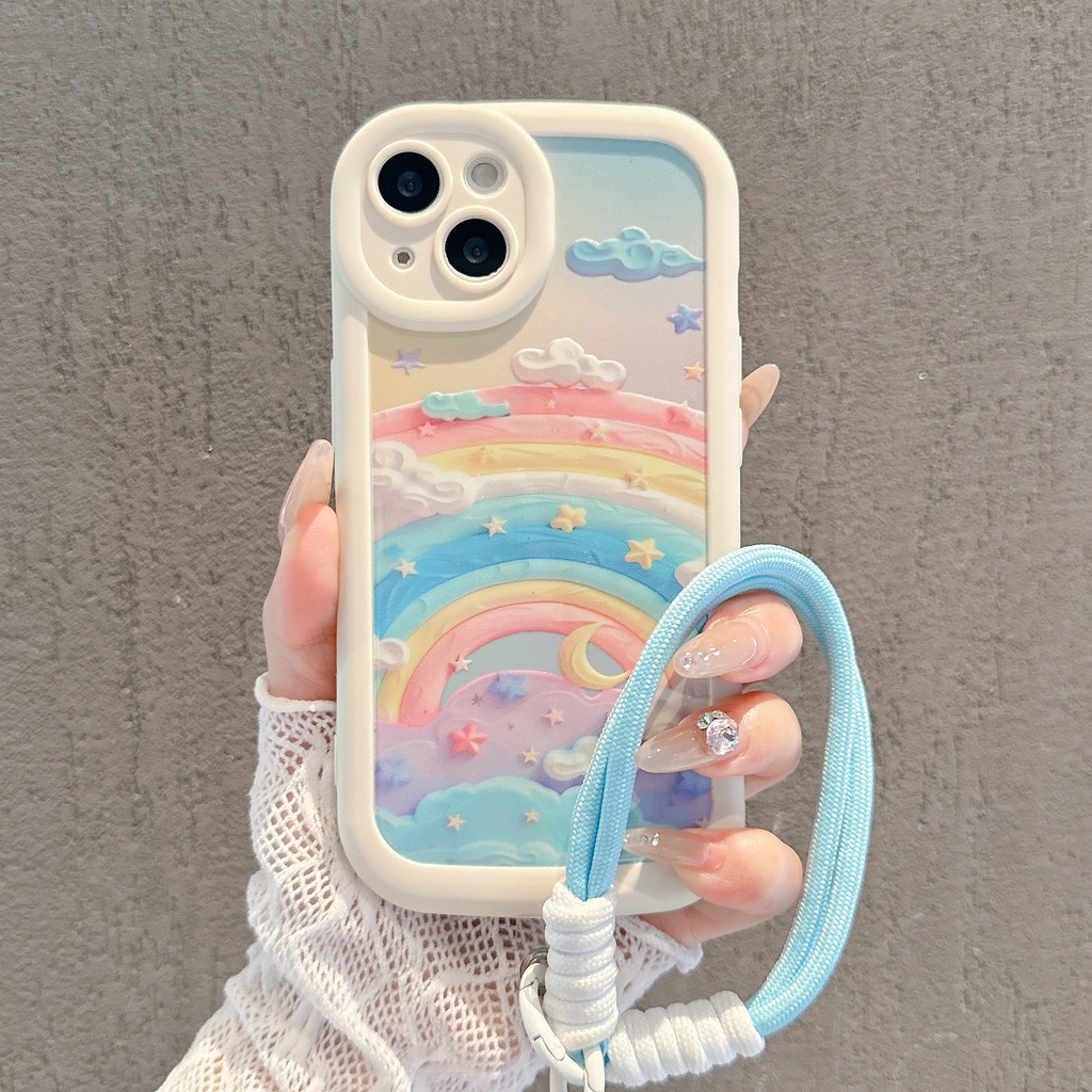 เคส HP Untuk OPPO A16 A18 A3S A60 A5S A5 2020 A12 A38 A1K A92 A9 2020 A78 Reno 5F A7 A58 A74 A79 A11