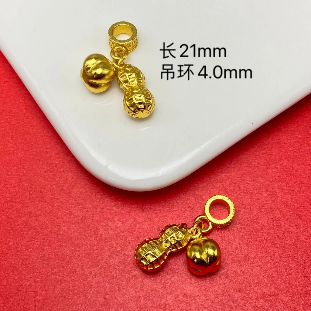 จี้ดอกบัวป้อมถั่วลิสง อุปกรณ์เครื่องประดับทองไมครอน thumbnail 6