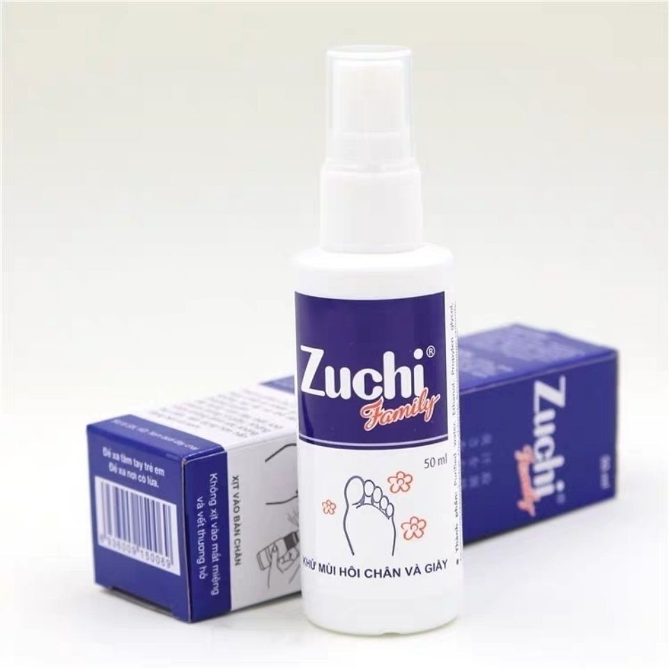 เวียดนามของแท้ Zuchi Fresh Antiperspirant Foot Spray 50ml Anti-itching Peeling ลบเท้า Perspirant Odo