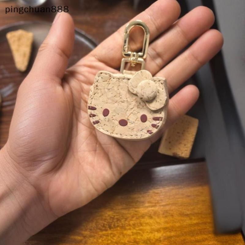Pingchuan888 1 ชิ้นการ์ตูน Sanrio Hello Kitty พวงกุญแจ KT Cat กระเป๋าหนังสร้างสรรค์จี้ Nice
